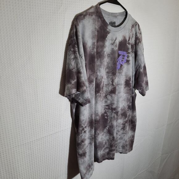 Primitive Naruto Sasuke Shirt M Tie Dye Anime Purple Lightning Graphic Tee - Picture 2 of 5